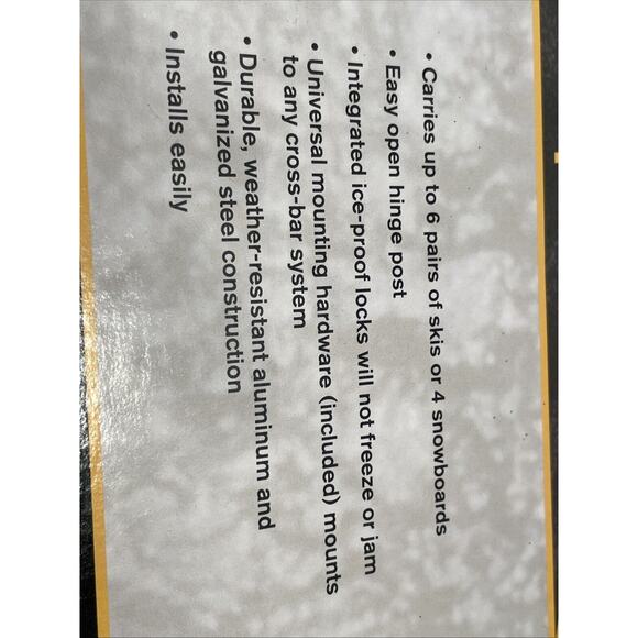 Coleman Rooftop Ski SnowBoard Ski Carrier New NIB Coleman Ski Rack 2224-739 - Picture 3 of 7